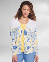 Zen Garden Floral-Print Cardigan thumbnail number 1