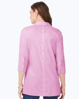 Foxcroft Pamela 3/4 Sleeve Solid Stretch Blouse thumbnail number 3
