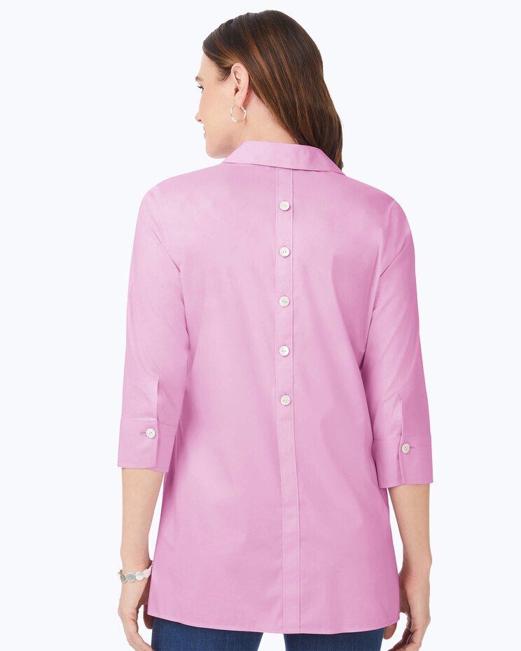 Foxcroft Pamela 3/4 Sleeve Solid Stretch Blouse image number 3