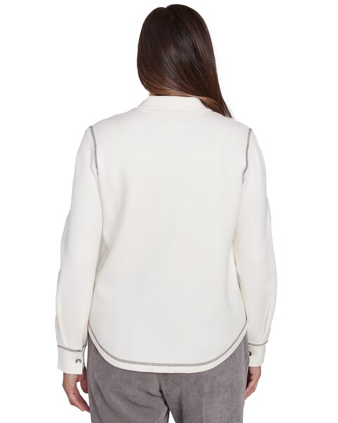 Alfred Dunner® Copenhagen Button Up Shirt Jacket