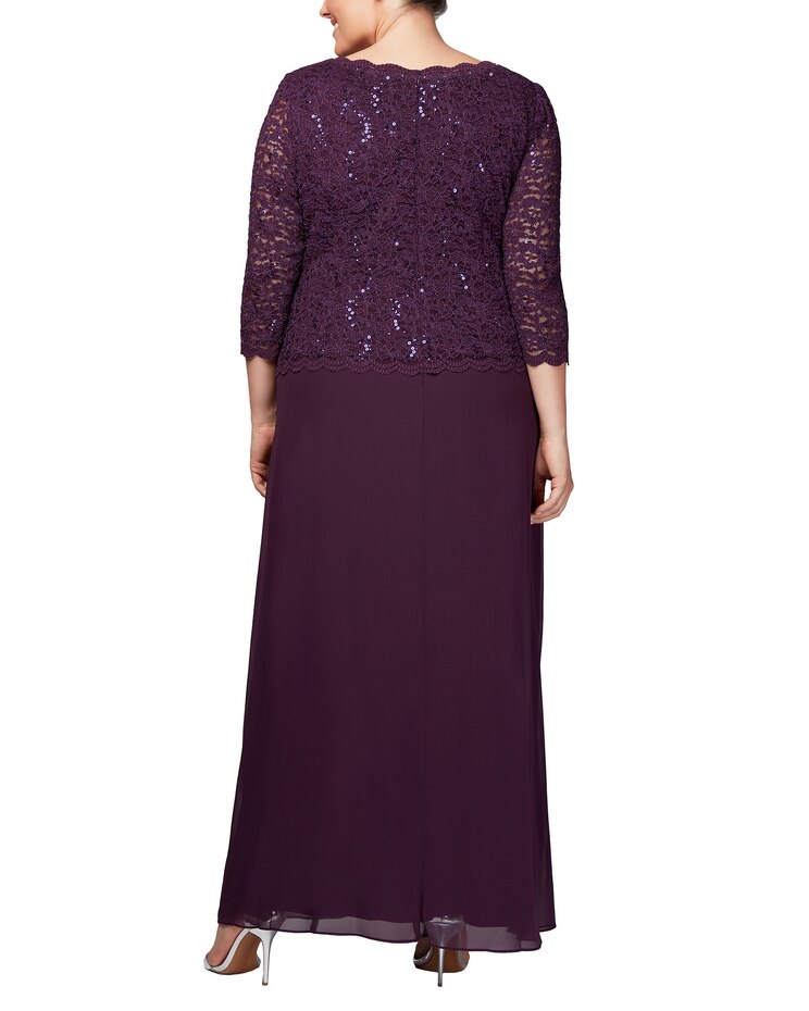 Long Lace Mock Dress  image number 6