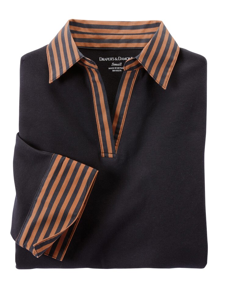 Stripe Trimmed Polo image number 2