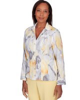 Alfred Dunner® Charleston Abstract Watercolor Jacket thumbnail number 3