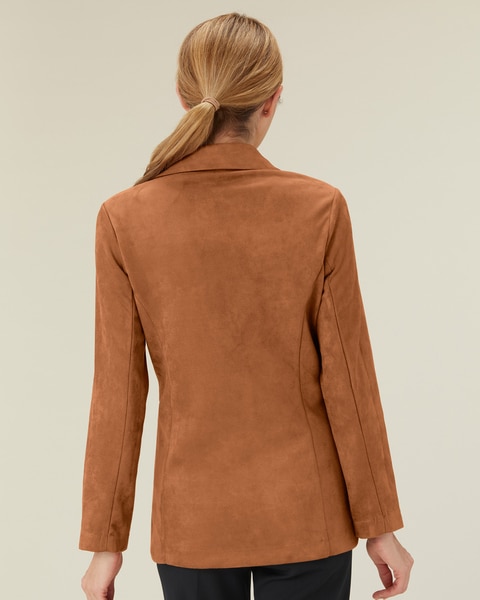 Stretch Microsuede Blazer