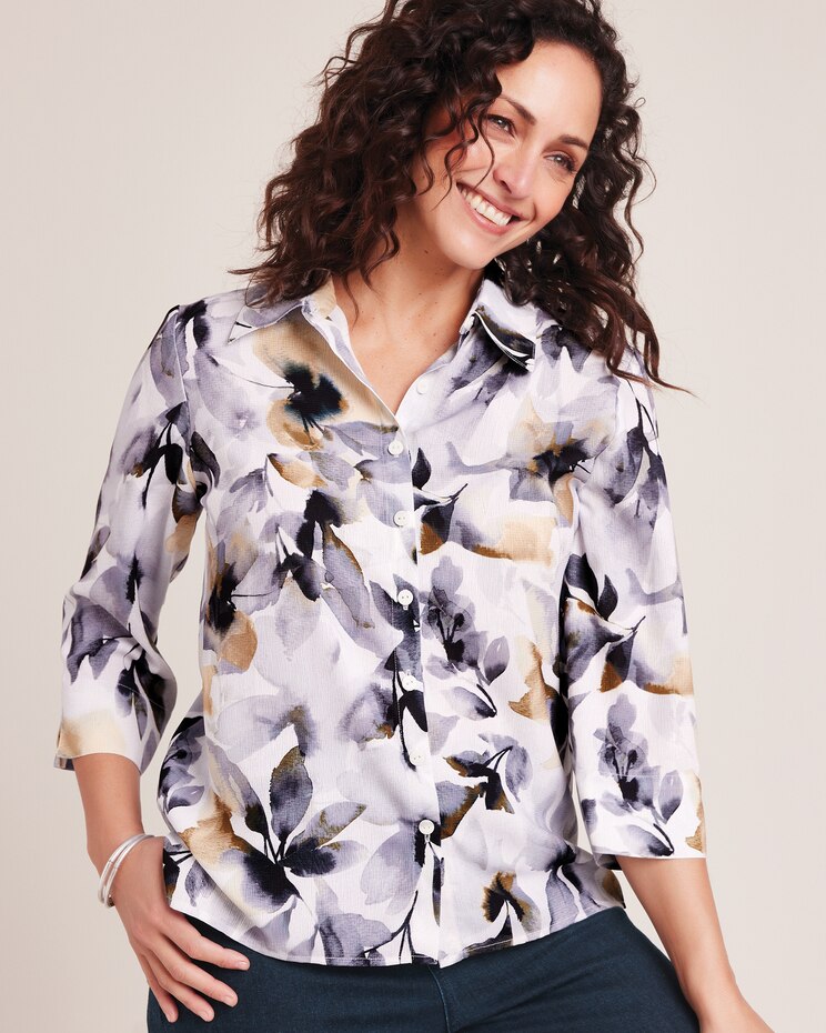 Alfred Dunner® Watercolor Floral Shirt image number 1