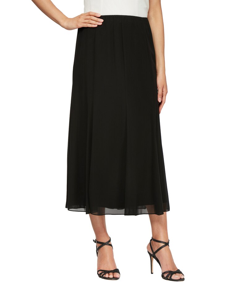 Tea-Length Panel Chiffon Skirt image number 1