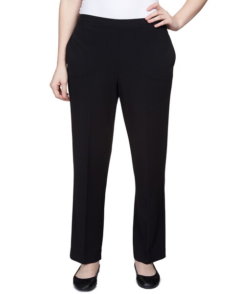 Alfred Dunner® Downtown Vibe Scuba Crepe Stretch Fit Short Length Pant