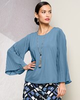 JetSet Pleated Sleeves Blouse thumbnail number 1