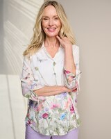 Alfred Dunner Floral Border Shirt thumbnail number 1