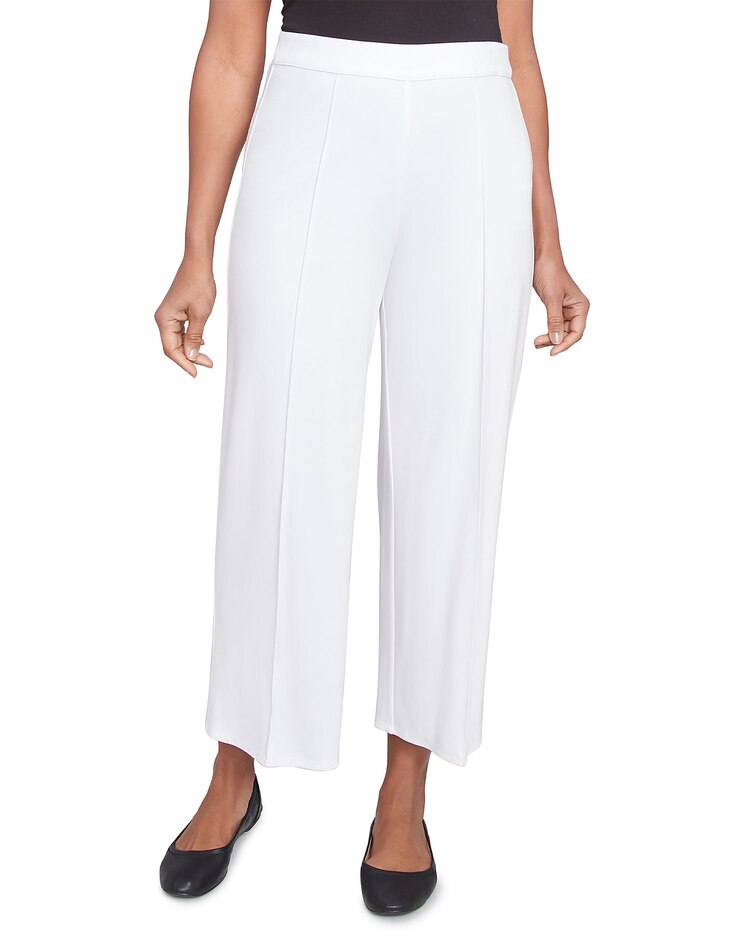 Alfred Dunner® Nantucket Pleated Wide Leg Ankle Pants image number 1