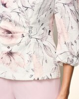 Printed Jacquard Knit Jacket thumbnail number 3