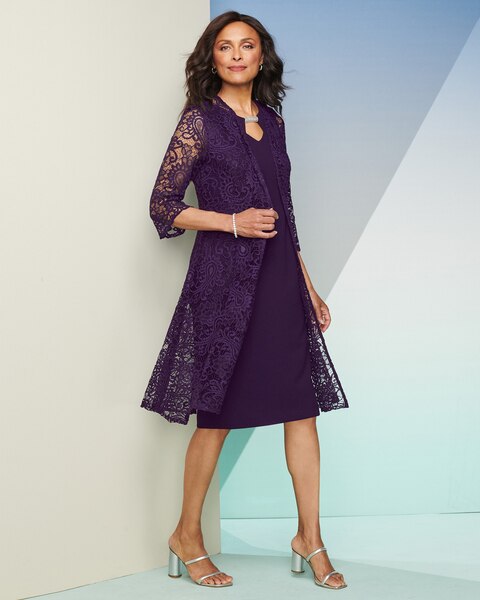 Lace Jacket Dress