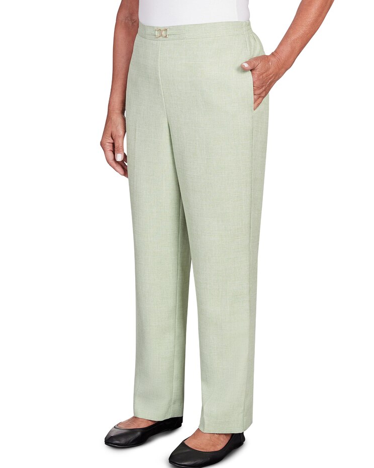Alfred Dunner® English Garden Buckled Flat Front Waist Short Length Pant image number 6