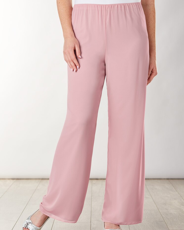 Special Occasion Chiffon Pull-On Pants by Alex Evenings image number 1