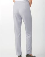 Bi-Stretch Straight Leg Zip-Front Pants thumbnail number 2