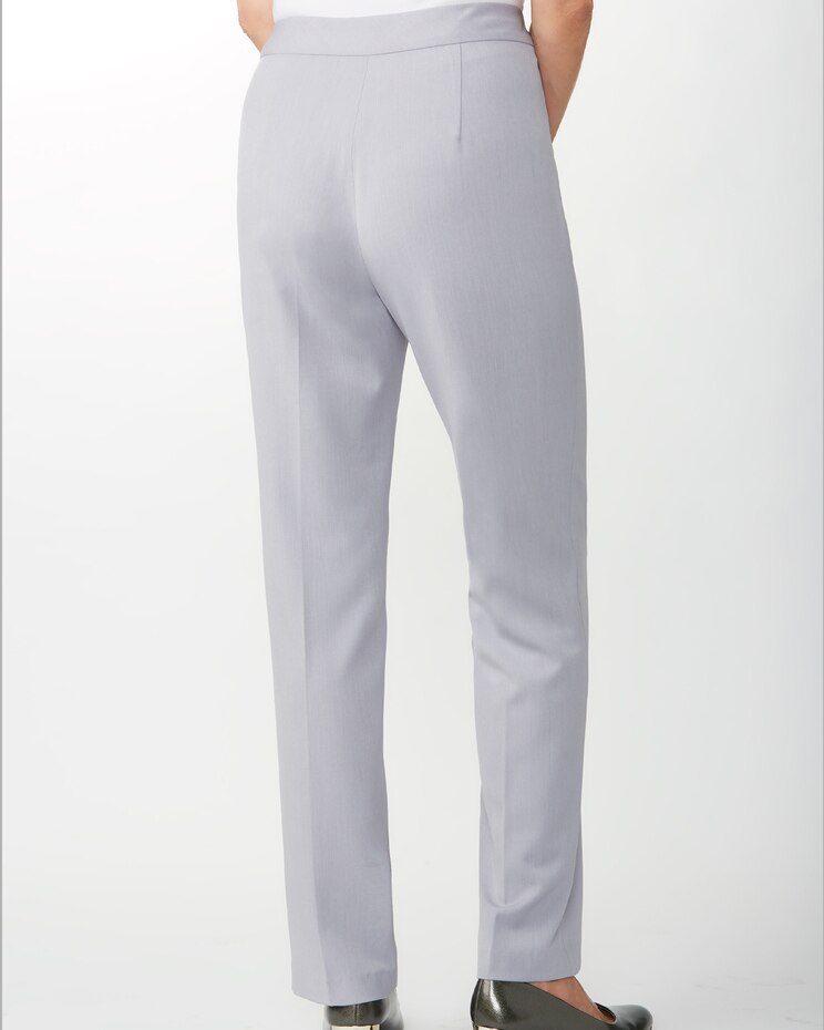 Bi-Stretch Straight Leg Zip-Front Pants image number 2