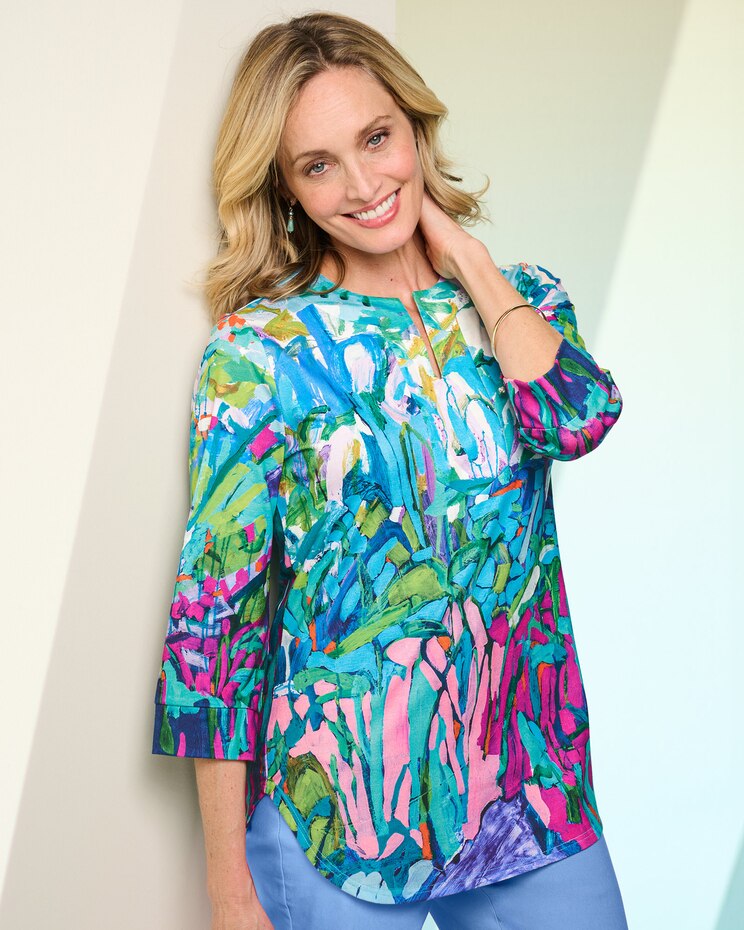 Artful Garden Print Tee image number 1