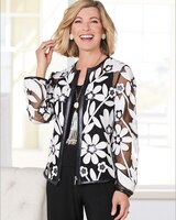 Blossoming Appliqué Mesh Jacket thumbnail number 1