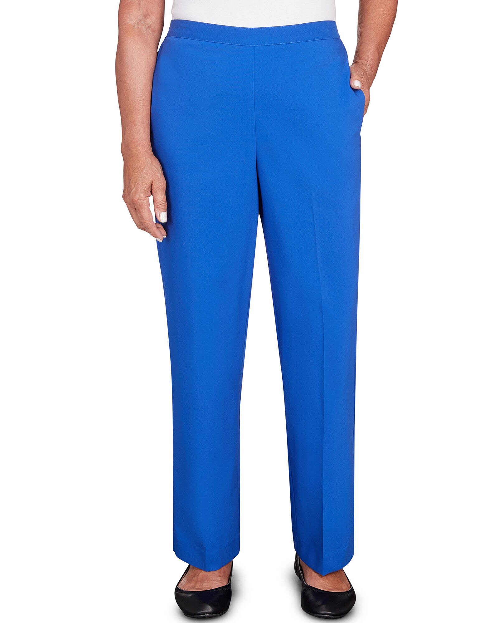 Alfred Dunner Tradewinds Stretch Waist Short Length Pant