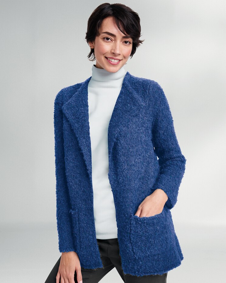 Luxe Bouclé Open Cardigan image number 1