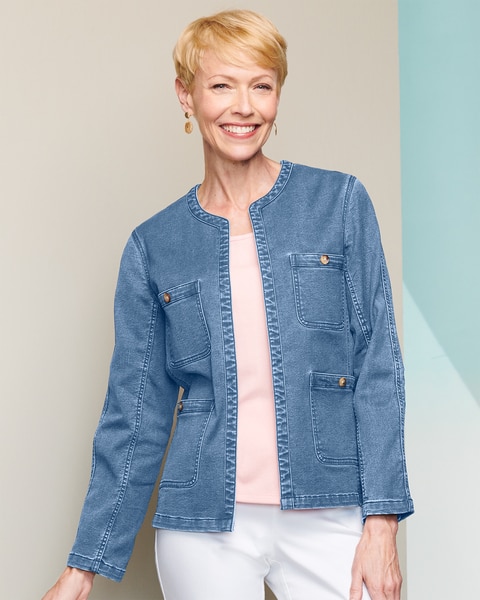 Soft Stretch Denim Jacket