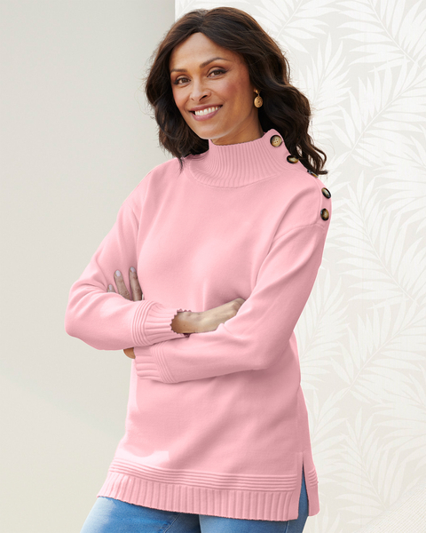 Monroe Mock Neck Long Sleeve Sweater