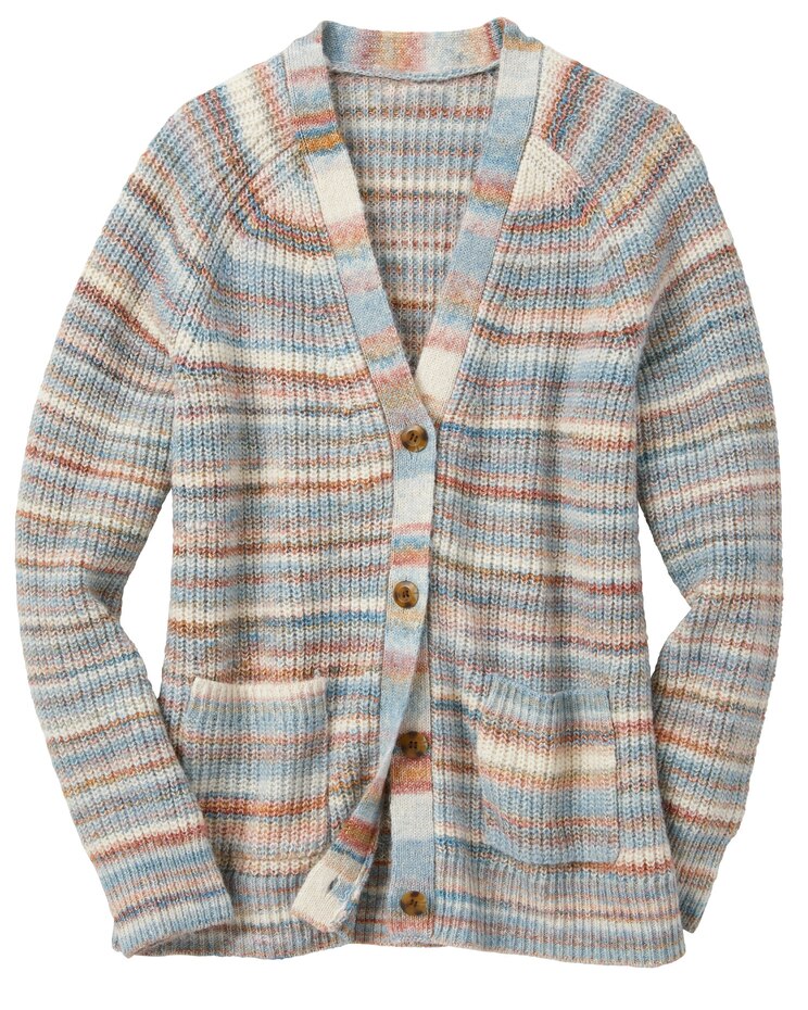 Autumn Hues Space Dye Cardigan image number 3