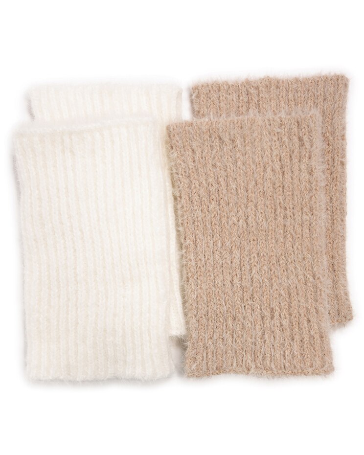 MUK LUKS® Women's Fuzzy Boot Warmers 2Pr Pack Socks image number 1