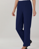 Textured Stretch Crepe Straight Leg Pull-On Pants thumbnail number 1