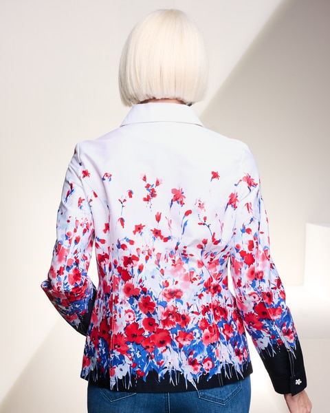 Red White and Bloom Jacket