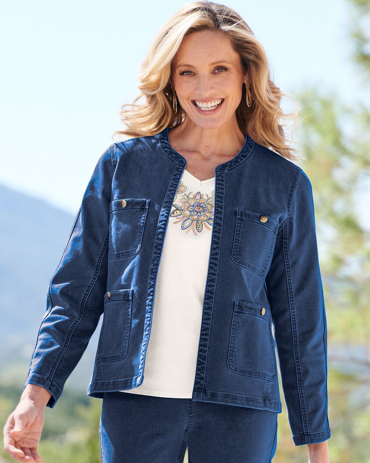 Stretch Denim Jacket image number 1