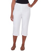 Alfred Dunner® Blue Bayou Embroidered Capri Fringe Bottom thumbnail number 1