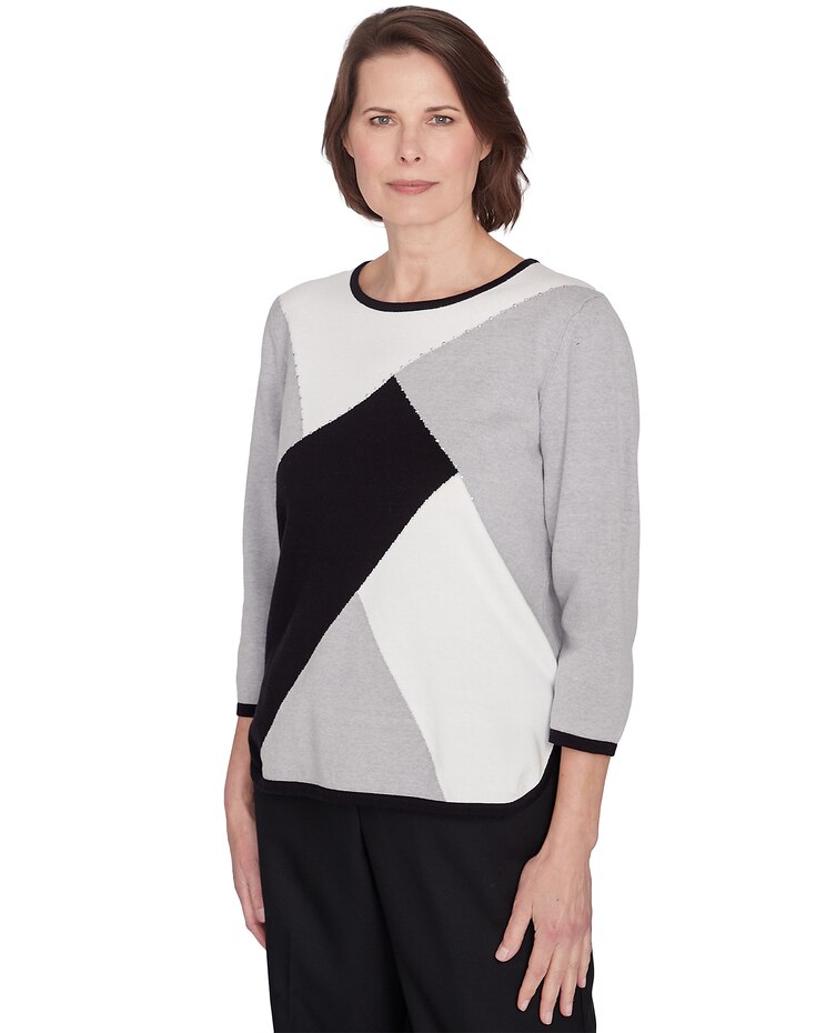 Alfred Dunner® Classics Colorblock Beaded Top image number 9