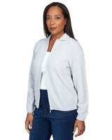 Alfred Dunner® Classics Classic Zip Up Front Cardigan thumbnail number 2