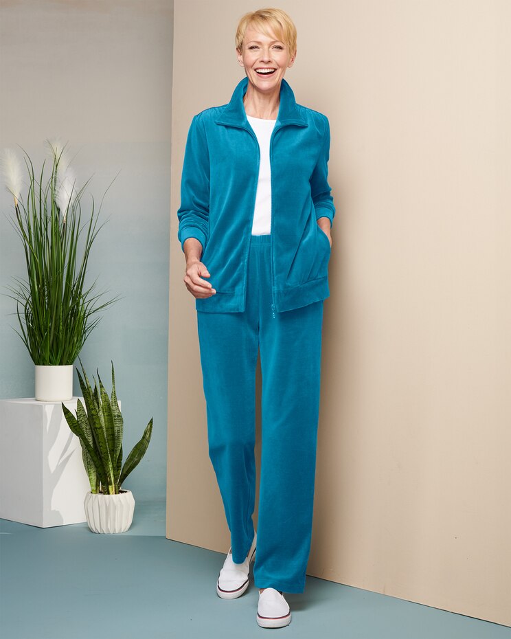 Velour Jacket & Pant Two-Piece Set by D&D Lifestyle™ image number 1