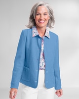 Boiled Wool Patch-Pocket Cardigan thumbnail number 1