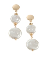 Textured Pearl Earrings thumbnail number 1