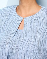 Three-Quarter-Sleeve Printed Jacquard Twinset by Alex Evenings thumbnail number 3