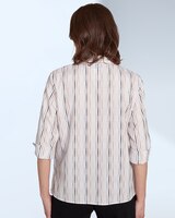 Mitered Texture Stripe Shirt by Alfred Dunner thumbnail number 2