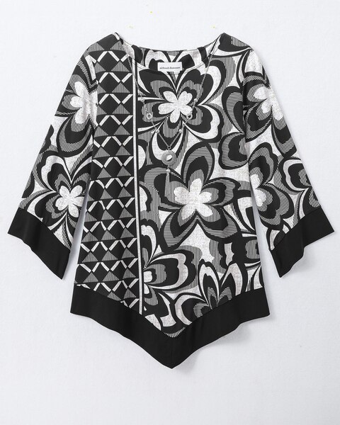 Floral Geo Top by Alfred Dunner
