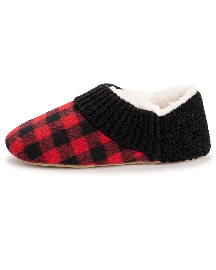 MUK LUKS® Women's Flannel Plaid Slipper With Berber Heel Slippers image number 7