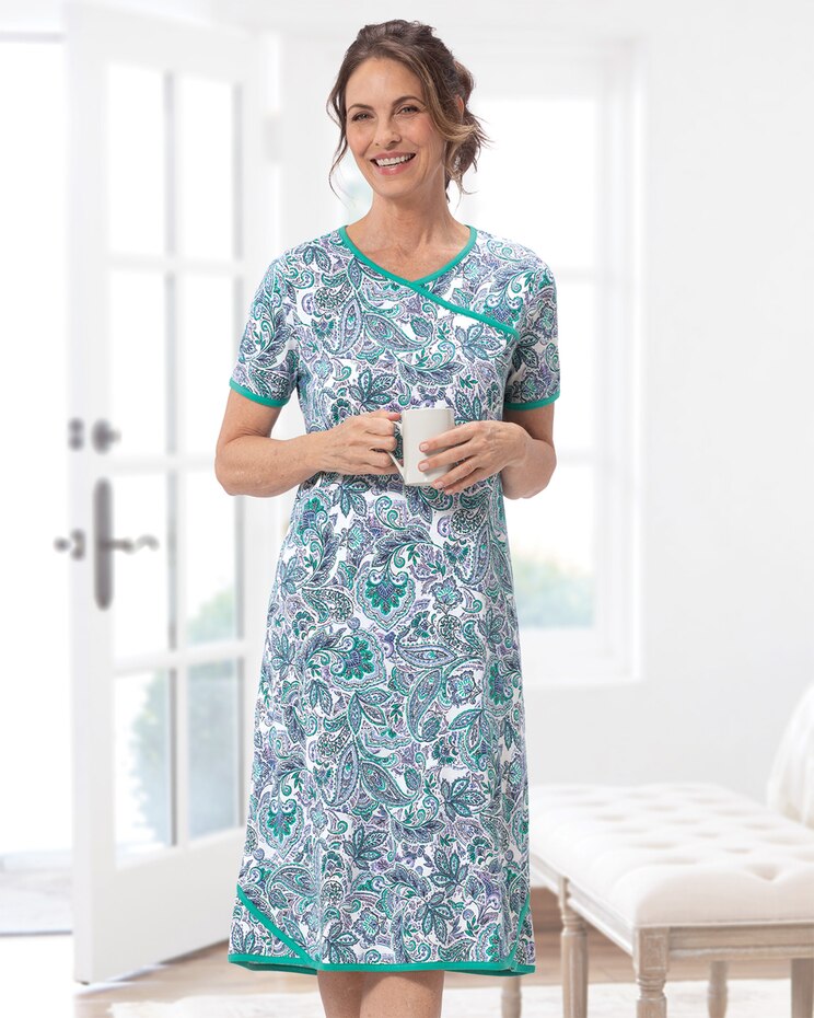 Paisley Luxe Knit Gown image number 1