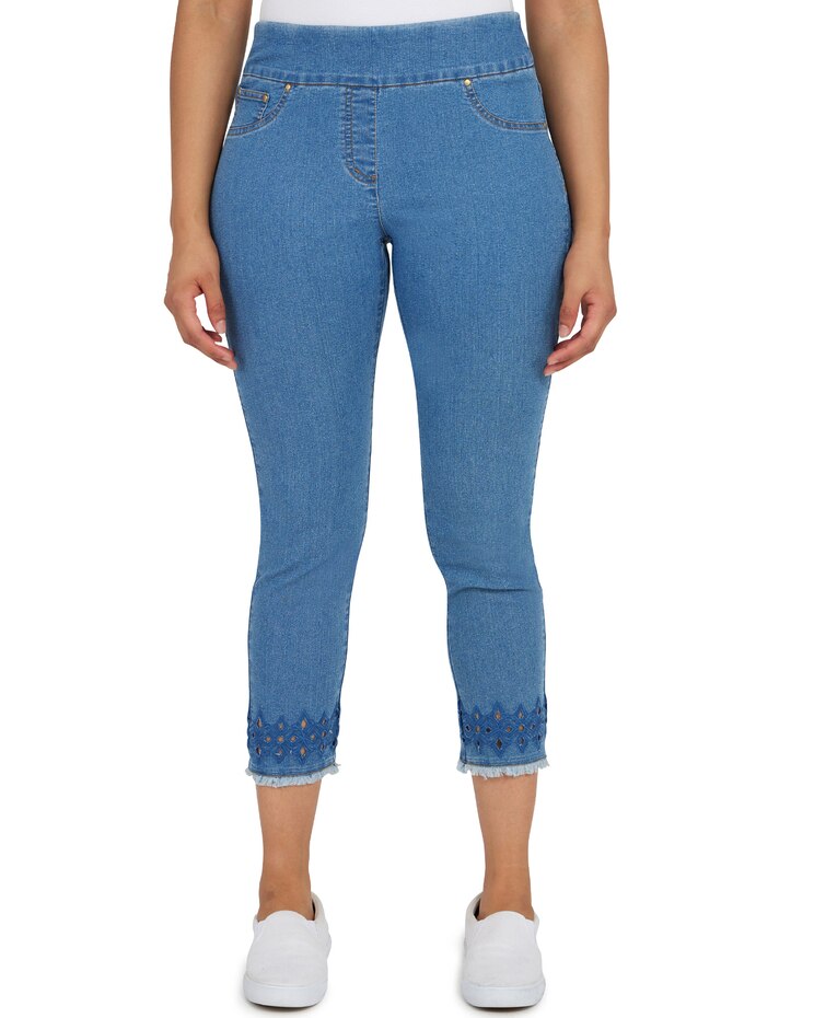Ruby Rd® Pacific Muse Stretch Denim Ankle Pant image number 1