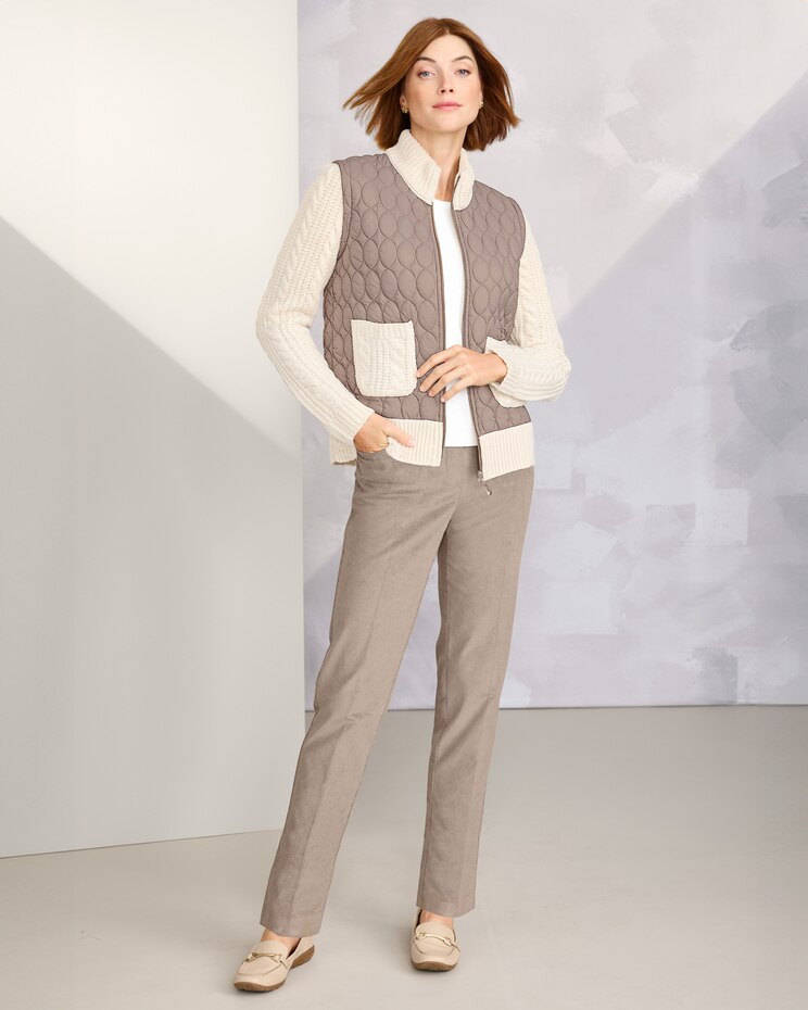 Quilted Sweater Jacket by Alfred Dunner image number 3