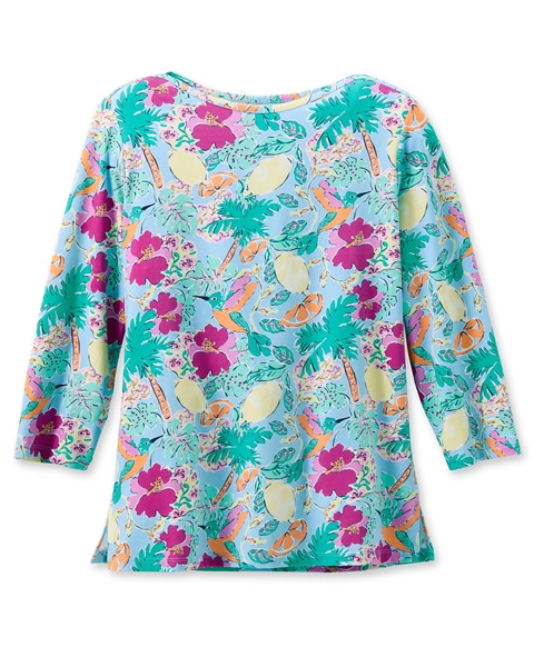 Amalfi Lemon Print Tee