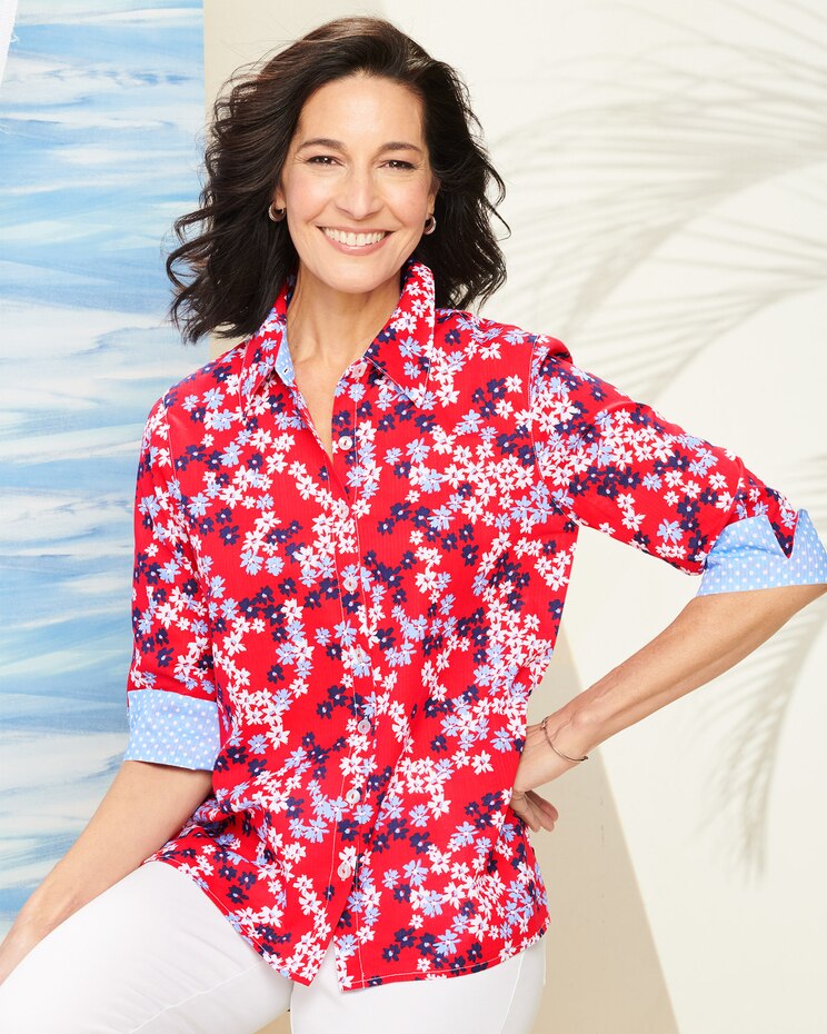 Floral Polka Dot Shirt image number 1