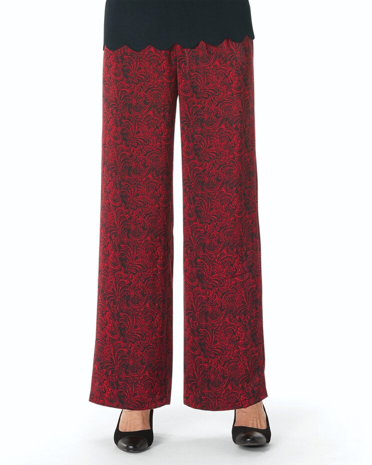 Paisley Scroll Hostess Pants image number 1