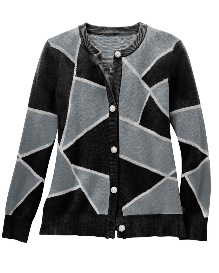 Graphic Colorblock Sweater image number 4