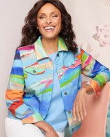 Abstract Rainbow Print Jacket thumbnail number 1