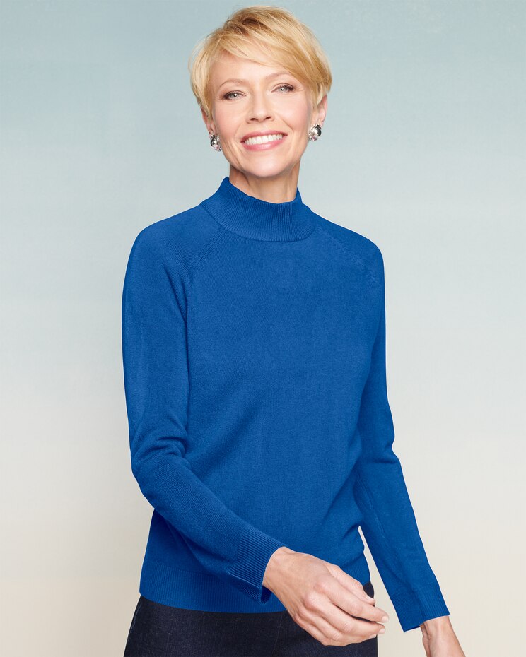 Soft Spun™ Mock Neck Long-Sleeve Sweater image number 1